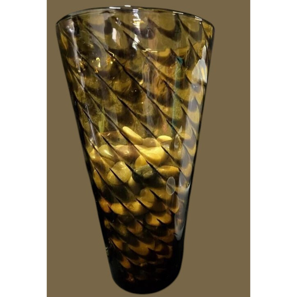 RARE Crate & Barrel Sahara Vase 12" Tall x 8" STUNNING‎ Discontinued THAILAND - Picture 3 of 6